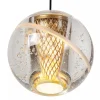 Flash Sale Straluma Ronde 5-lichts LED hanglamp goud met helder glas