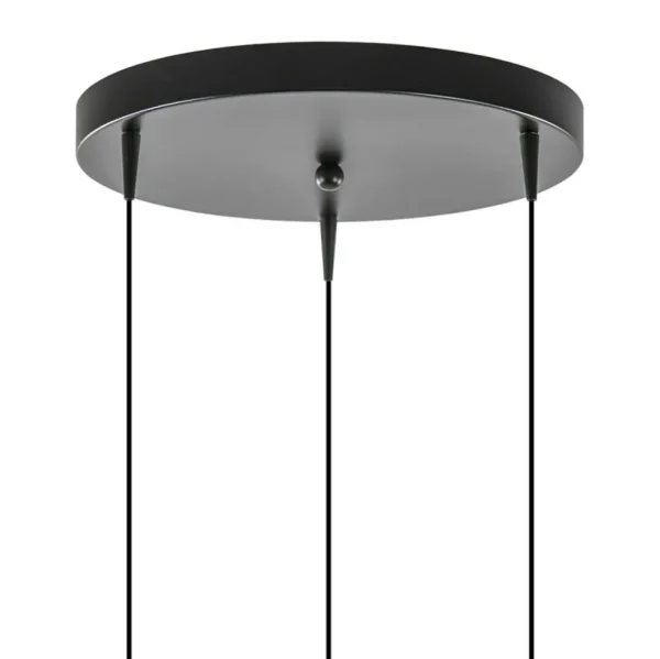 Clearance Straluma Ronde 3-Lichts LED hanglamp met gold fading glas