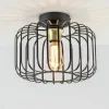 Sale Straluma Ronde plafondlamp draad zwart met goud
