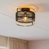 ronde_plafondlamp_gaas_ma_4.webp New Straluma Ronde plafondlamp gaas mat zwart met hoogglans goud