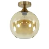 ronde_plafondlamp_goud_me_0.webp Clearance Straluma Ronde plafondlamp goud met amber glas