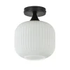 ronde_plafondlamp_retro_z_0.webp Shop Straluma Ronde plafondlamp retro zwart met wit glas