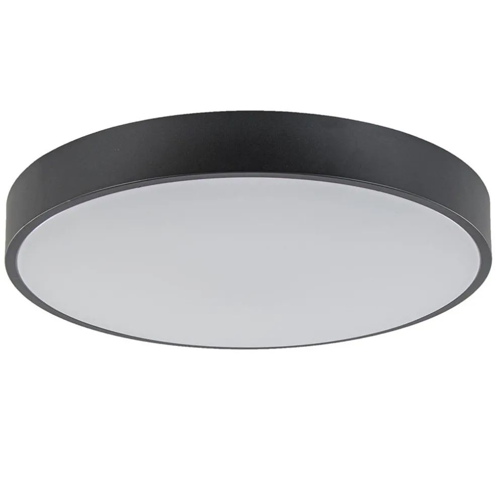 Clearance Straluma Ronde plafondlamp zwart inclusief LED en remote
