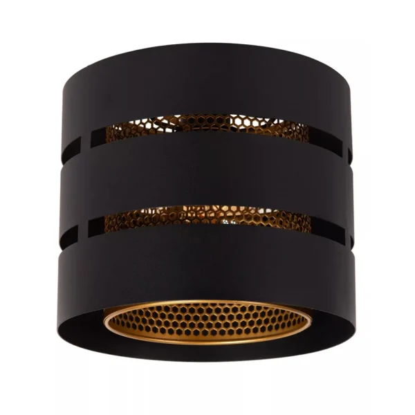 ronde_plafondlamp_zwart_m_0.webp Best Sale Straluma Ronde plafondlamp zwart metaal met goud