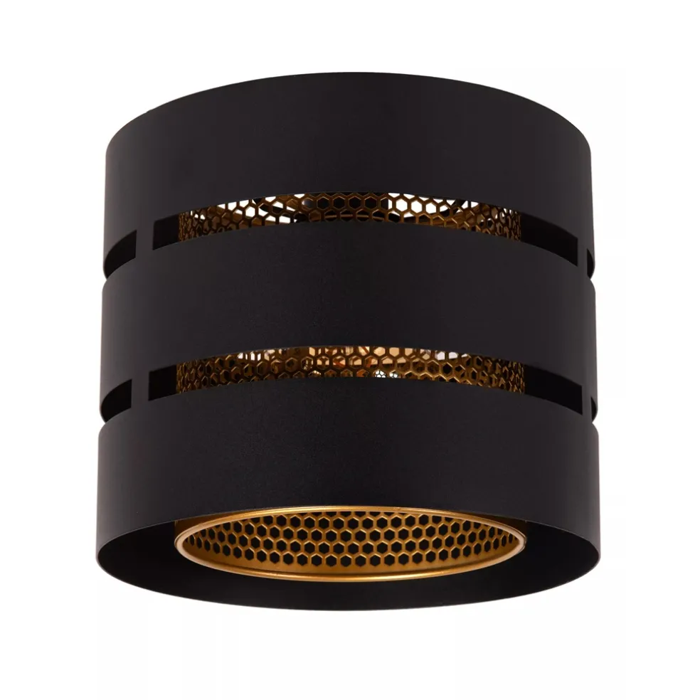 Best Sale Straluma Ronde plafondlamp zwart metaal met goud