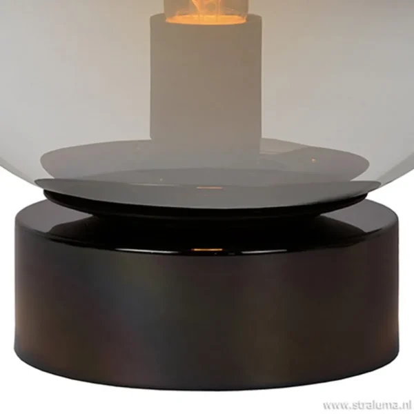 ronde_tafellamp_smokey_gl_2.webp Cheap Straluma Ronde tafellamp smokey glas