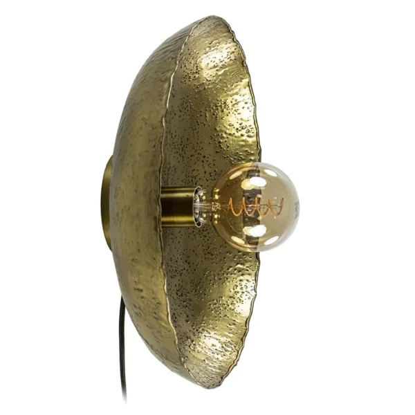 ronde_wandlamp_neva_antie_0.webp Hot Straluma Ronde wandlamp Neva antiek brons met snoer