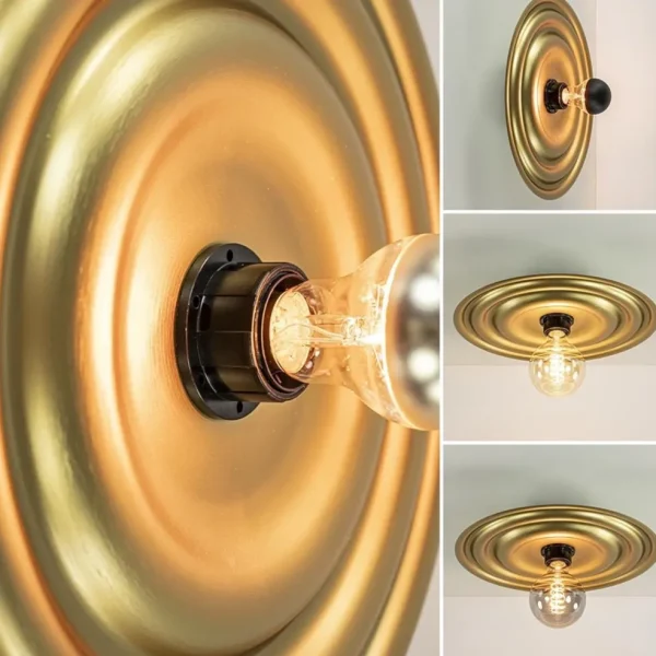 ronde_wandplafondlamp_gou_3.webp Clearance Straluma Ronde wand/plafondlamp gouden schaal
