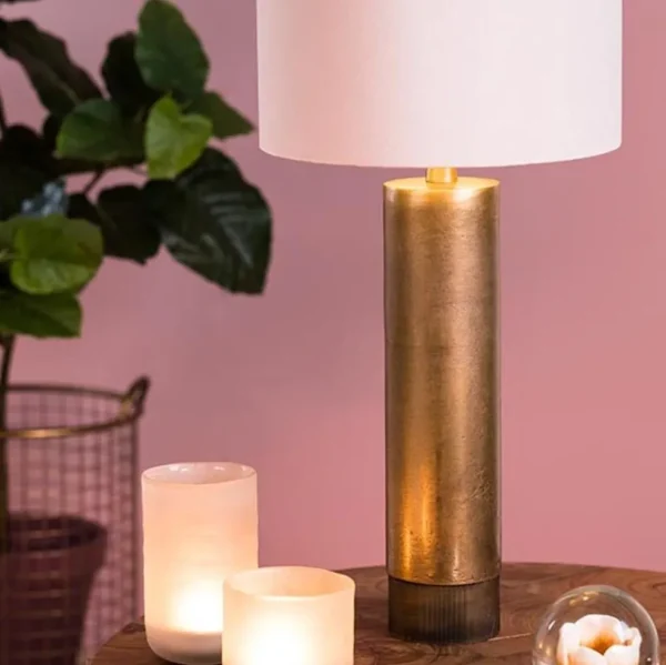 ruw_antiek_bronzen_lampvo_4.webp Cheap Straluma Ruw antiek bronzen lampvoet Savi exclusief kap