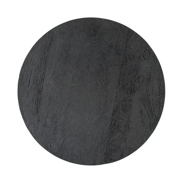 Clearance Straluma Salontafel rond hout zwart 60 cm