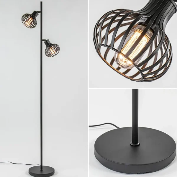scandinavische_lichts_vlo_1.webp Hot Straluma Scandinavische 2-lichts vloerlamp met draadkapjes