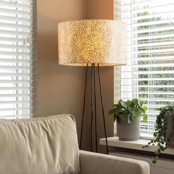 Best Straluma Schelpen vloerlamp met metaal groot