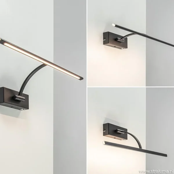 Best Sale Straluma Schilderijlamp zwart 45cm met dimmer