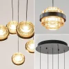 Store Straluma Sfeervolle 5-lichts hanglamp zwart/champagne inclusief LED
