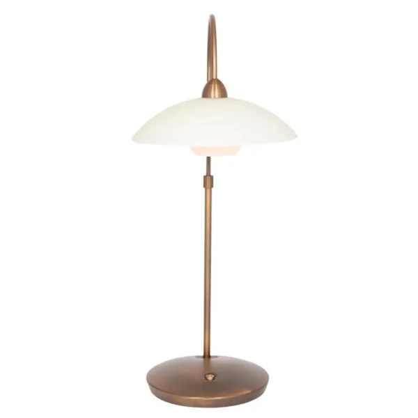 sfeervolle_tafellamp_bron_2.webp Fashion Straluma Sfeervolle tafellamp brons met creme glas klassiek