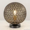 sfeervolle_tafellamp_zwar_1.webp Cheap Straluma Sfeervolle tafellamp zwart/goud rond