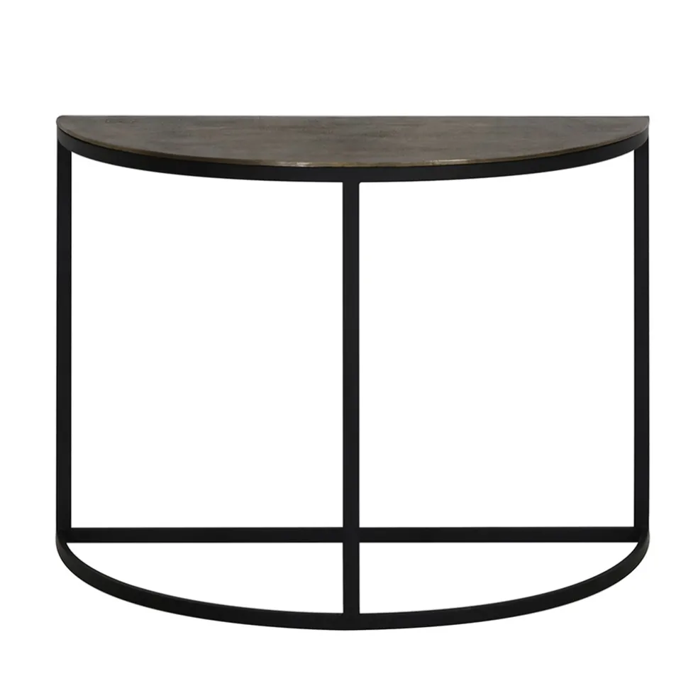 Online Straluma Sidetable Peto antiek brons met zwart 100x42x76 cm