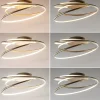 Outlet Straluma Sierlijke LED plafondlamp ringen goud