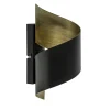 sierlijke_wandlamp_krul_z_0.webp Sale Straluma Sierlijke wandlamp krul zwart met goud
