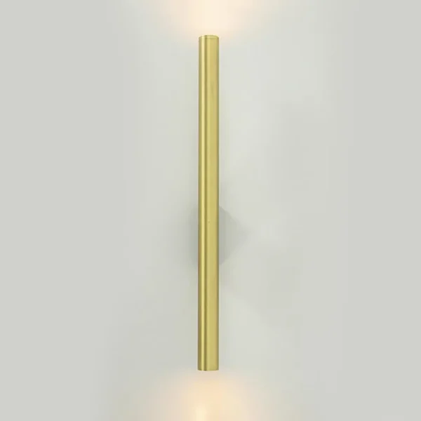 Cheap Straluma Smalle wandlamp cilinder zwart met solid brass