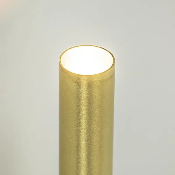 Cheap Straluma Smalle wandlamp cilinder zwart met solid brass