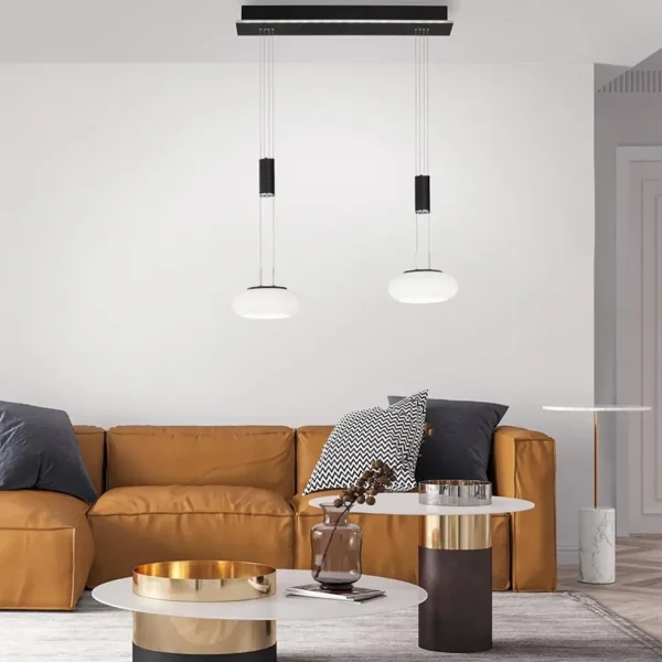 smart_hanglamp_lichts_mat_4.webp Fashion Straluma Smart hanglamp 2-lichts mat zwart met opaal glas dimbaar