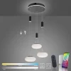 smart_hanglamp_rond_licht_1.webp Best Sale Straluma Smart hanglamp rond 3-lichts dimbaar zwart/opaal