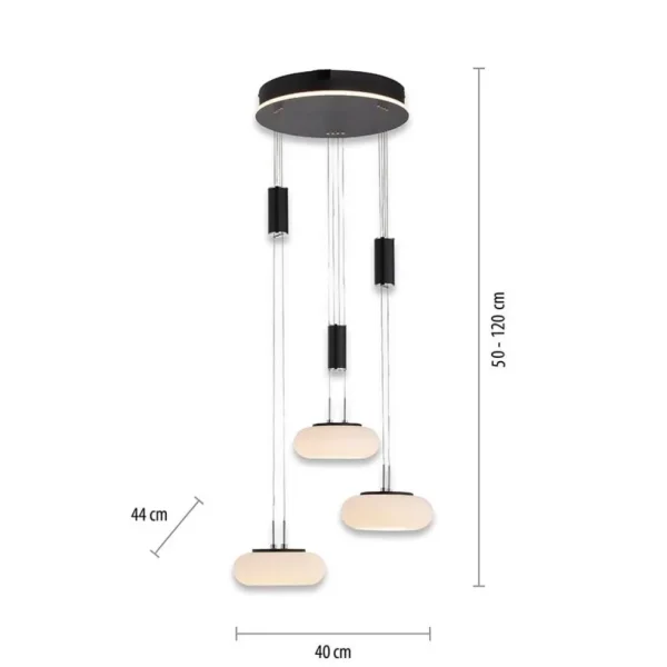 smart_hanglamp_rond_licht_3.webp Best Sale Straluma Smart hanglamp rond 3-lichts dimbaar zwart/opaal