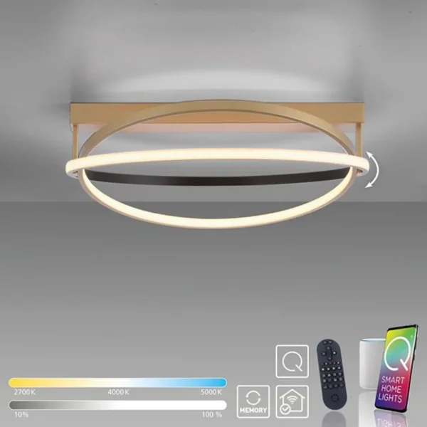 smart_plafondlamp_led_gou_1.webp Flash Sale Straluma Smart Plafondlamp LED goud verstelbaar