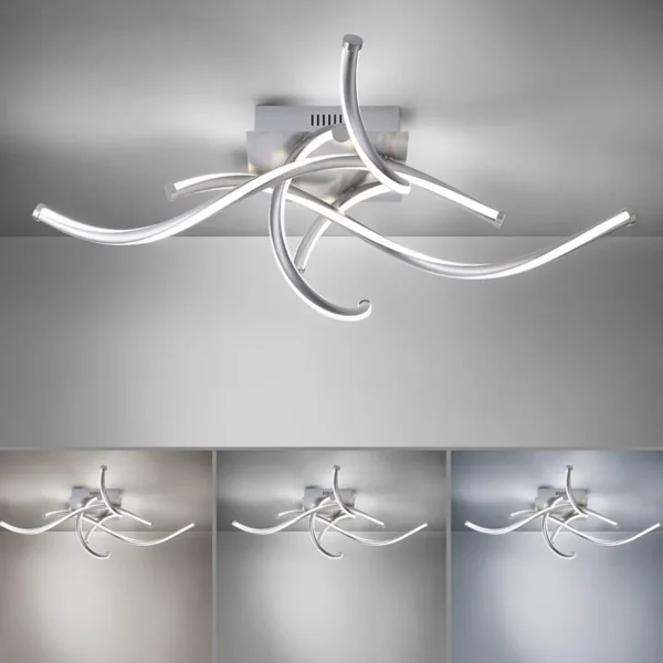 smart_plafondlamp_spiraal_1.webp Clearance Straluma Smart plafondlamp spiraal nikkel modern
