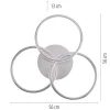 Cheap Straluma Smart plafondlamp 3x ringen nikkel inclusief LED
