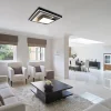 Cheap Straluma Smart plafondlamp zwart met grijs vierkant