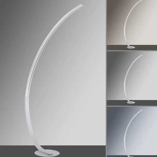 smart_vloerlamp_boog_alum_2.webp Outlet Straluma Smart vloerlamp boog aluminium inclusief dimbaar LED