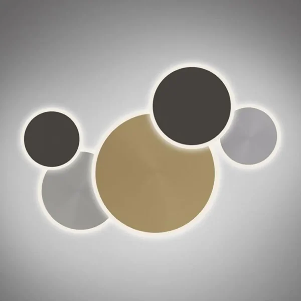 smart_wandplafondlamp_gou_2.webp Best Sale Straluma Smart wand/plafondlamp goud met grijs dimbaar