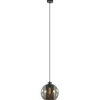 smoke_glazen_hanglamp_bol_1.webp Store Straluma Smoke glazen hanglamp bol met zwarte gaas cilinder