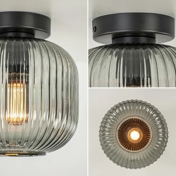 smoke_glazen_plafondlamp__2.webp Online Straluma Smoke glazen plafondlamp met zwarte bevestiging