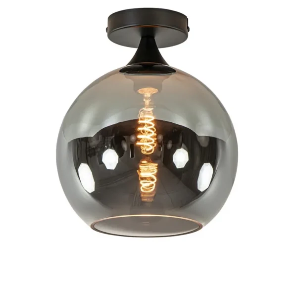 Best Sale Straluma Smoke/titanium plafondlamp 25 cm met zwart