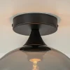 Best Sale Straluma Smoke/titanium plafondlamp 25 cm met zwart