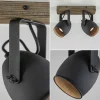 Fashion Straluma Spot 2-lichts zwart met hout