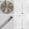 staande_leeslamp_nikkel_m_3.webp Best Sale Straluma Staande leeslamp nikkel met dimmer