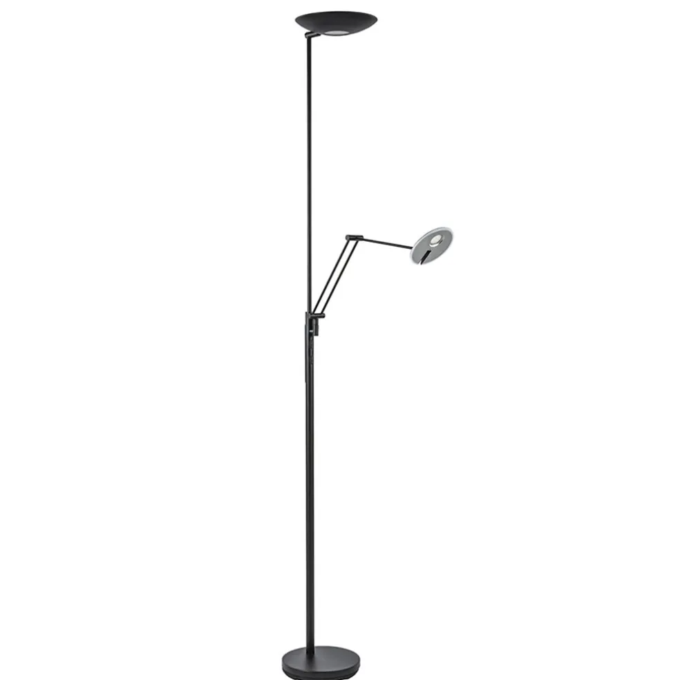 staande_uplighterleesarm__0.webp Store Straluma Staande uplighter+leesarm zwart dim.cct
