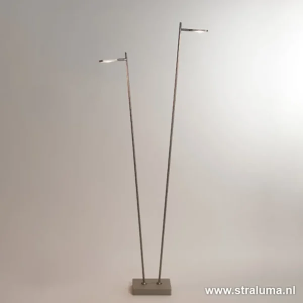 staande_vloerlamp_led__li_1.webp Clearance Straluma Staande vloerlamp led 2 lichts staal