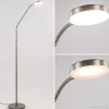Online Straluma Stalen lees/vloerlamp LED dim to warm