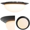 standen_dimbare_led_plafo_2.webp Flash Sale Straluma 3-Standen dimbare LED plafondlamp zwart met wit glas IP44