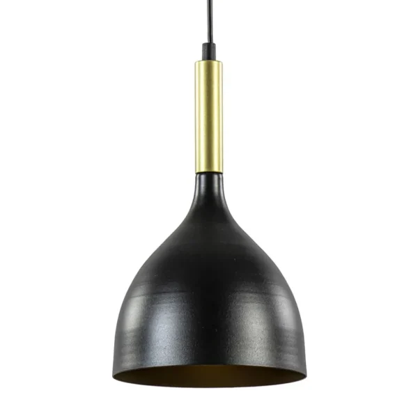 Sale Straluma Stijlvolle kleine hanglamp zwart met goud