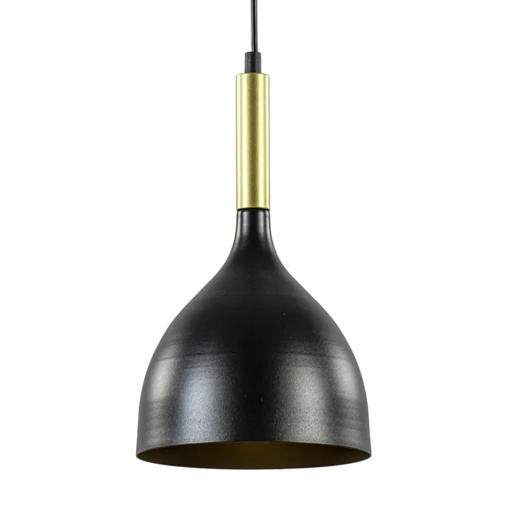stijlvolle_kleine_hanglam_0.webp Sale Straluma Stijlvolle kleine hanglamp zwart met goud