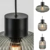 stijlvolle_lichts_eettafe_3.webp New Straluma Stijlvolle 6-lichts eettafelhanglamp zwart met smoke glas