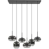 stijlvolle_lichts_hanglam_0.webp Fashion Straluma Stijlvolle 6-lichts hanglamp zwart met gradiënt smoke glas