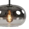 stijlvolle_lichts_hanglam_2.webp Fashion Straluma Stijlvolle 6-lichts hanglamp zwart met gradiënt smoke glas