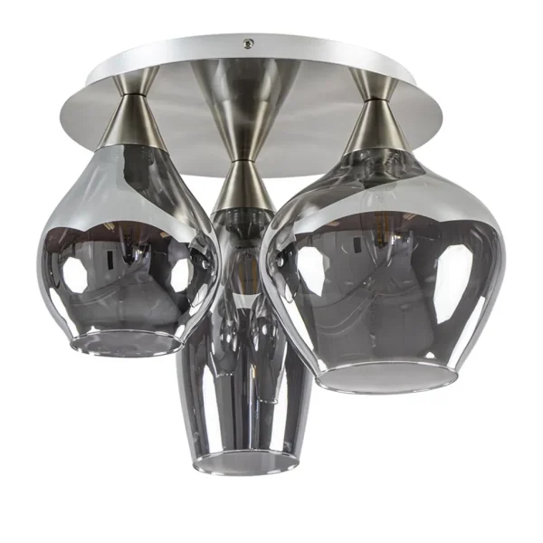 stijlvolle_plafondlamp_ni_0.webp Clearance Straluma Stijlvolle plafondlamp nikkel mat met smoke glas